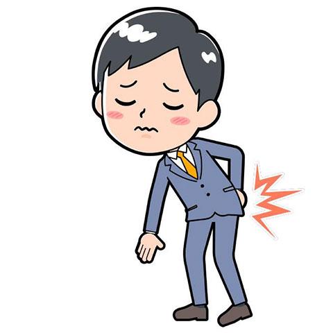 ぎっくり腰、腰痛イメージ画像