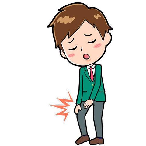膝関節痛、股関節痛イメージ画像